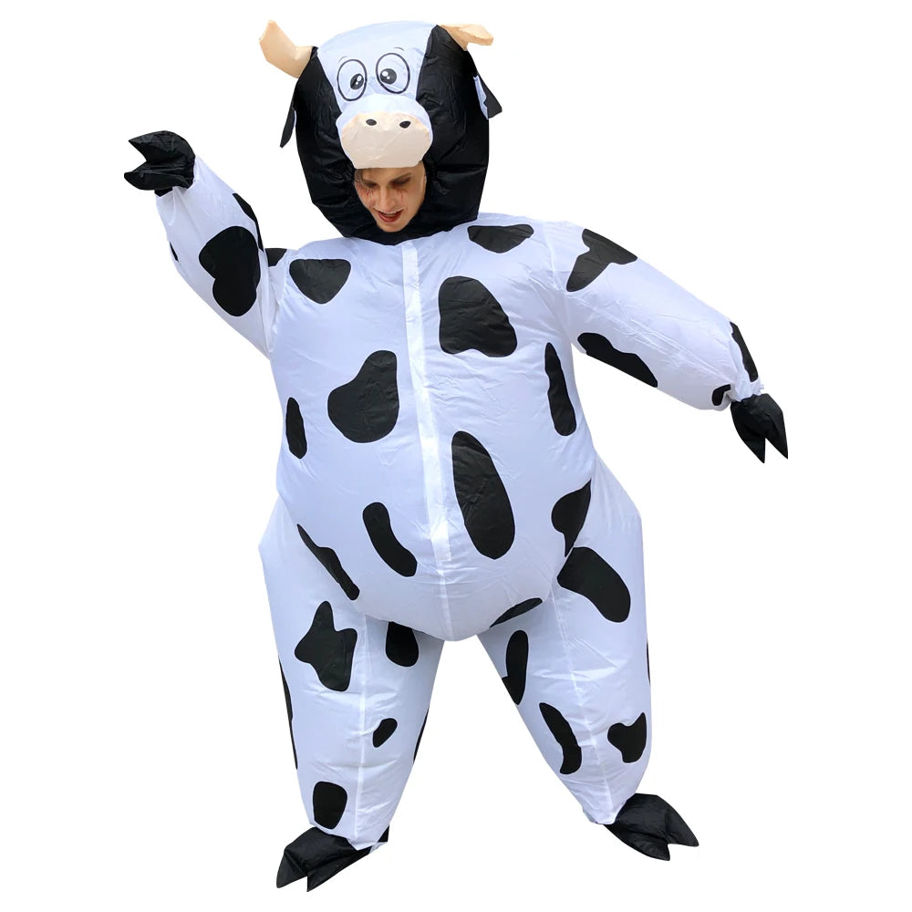 Déguisement Vache Gonflable - Costume Effrayant pour Adulte - Halloween, Noël, Carnaval, Fête