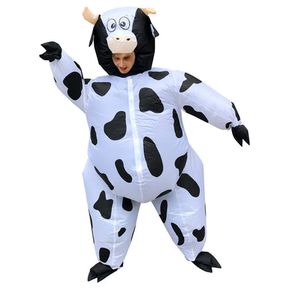 Déguisement Vache Gonflable - Costume Effrayant pour Adulte - Halloween, Noël, Carnaval, Fête