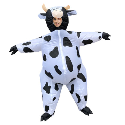 Déguisement Vache Gonflable - Costume Effrayant pour Adulte - Halloween, Noël, Carnaval, Fête