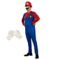 Déguisement Plombier Moustachu Adulte - Salopette, Casquette et Moustache - Halloween, Carnaval, Cosplay