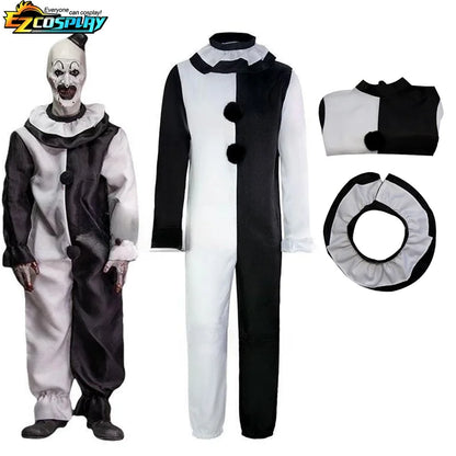 Déguisement Clown Terrifiant - Combinaison et Masque Halloween pour Homme et Femme