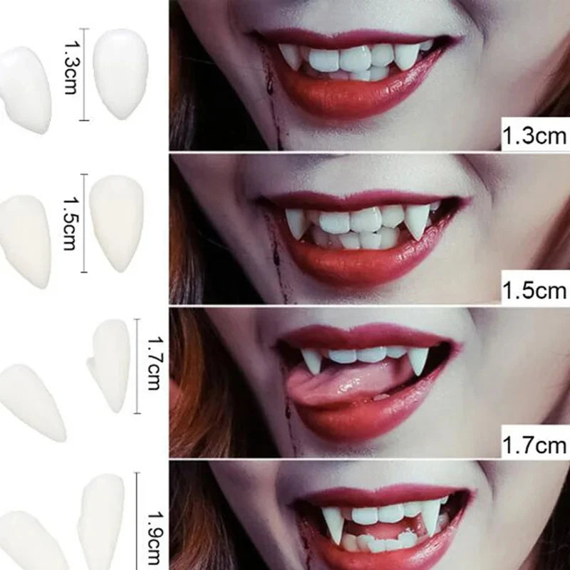 Crocs de Vampire - Fausses Dents & Dentier - Accessoire Déguisement Halloween & Cosplay