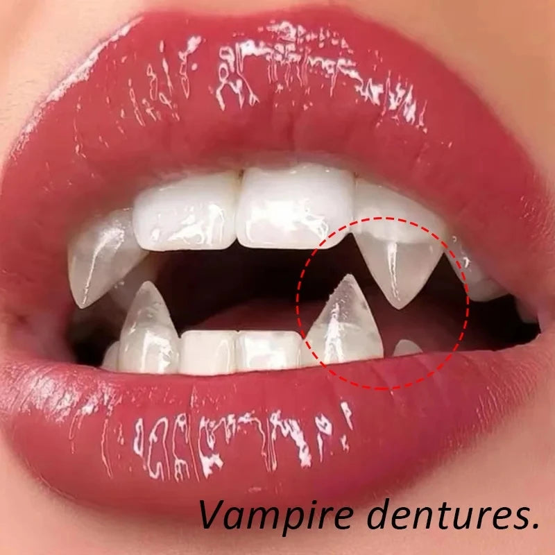 Crocs de Vampire - Fausses Dents & Dentier - Accessoire Déguisement Halloween & Cosplay