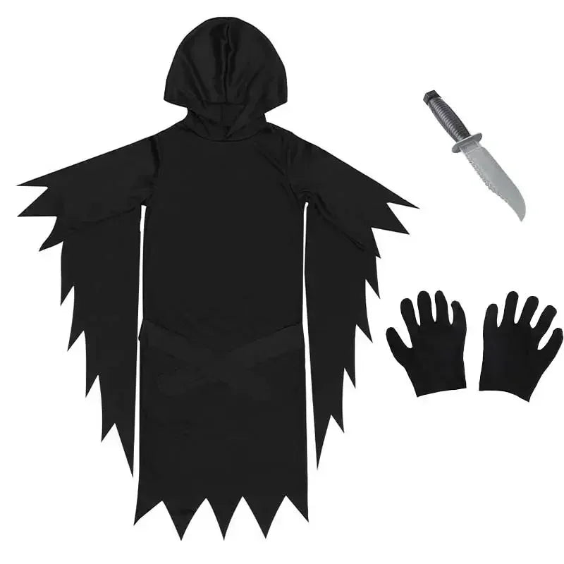 Costume Fantôme Masqué Enfant/Adulte - Déguisement Horreur | Halloween
