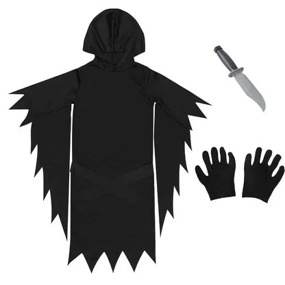 Costume Fantôme Masqué Enfant/Adulte - Déguisement Horreur | Halloween