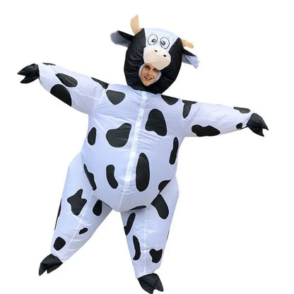 Déguisement Vache Gonflable - Costume Effrayant pour Adulte - Halloween, Noël, Carnaval, Fête
