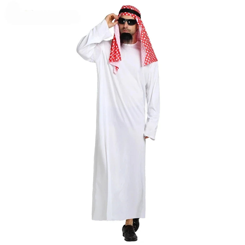 Déguisement Cheikh Arabe pour Homme - Prince d'Arabie Cosplay - Halloween, Carnaval, Pourim