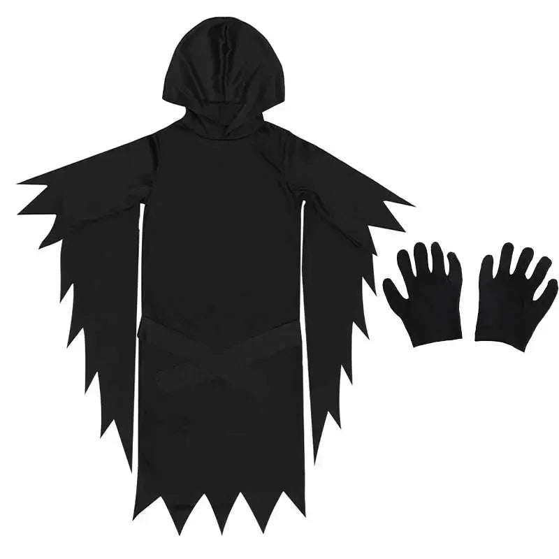 Costume Fantôme Masqué Enfant/Adulte - Déguisement Horreur | Halloween