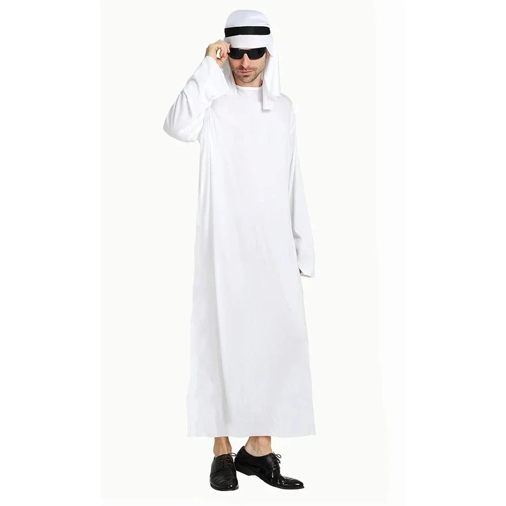 Déguisement Cheikh Arabe pour Homme - Prince d'Arabie Cosplay - Halloween, Carnaval, Pourim