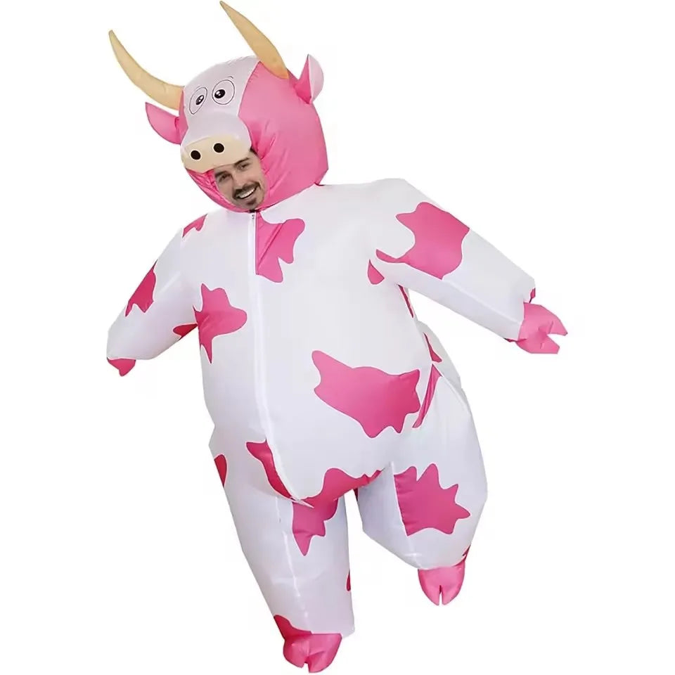 Déguisement Vache Gonflable - Costume Effrayant pour Adulte - Halloween, Noël, Carnaval, Fête