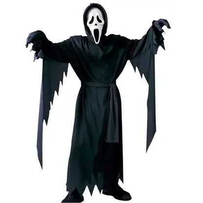 Costume Fantôme Masqué Enfant/Adulte - Déguisement Horreur | Halloween