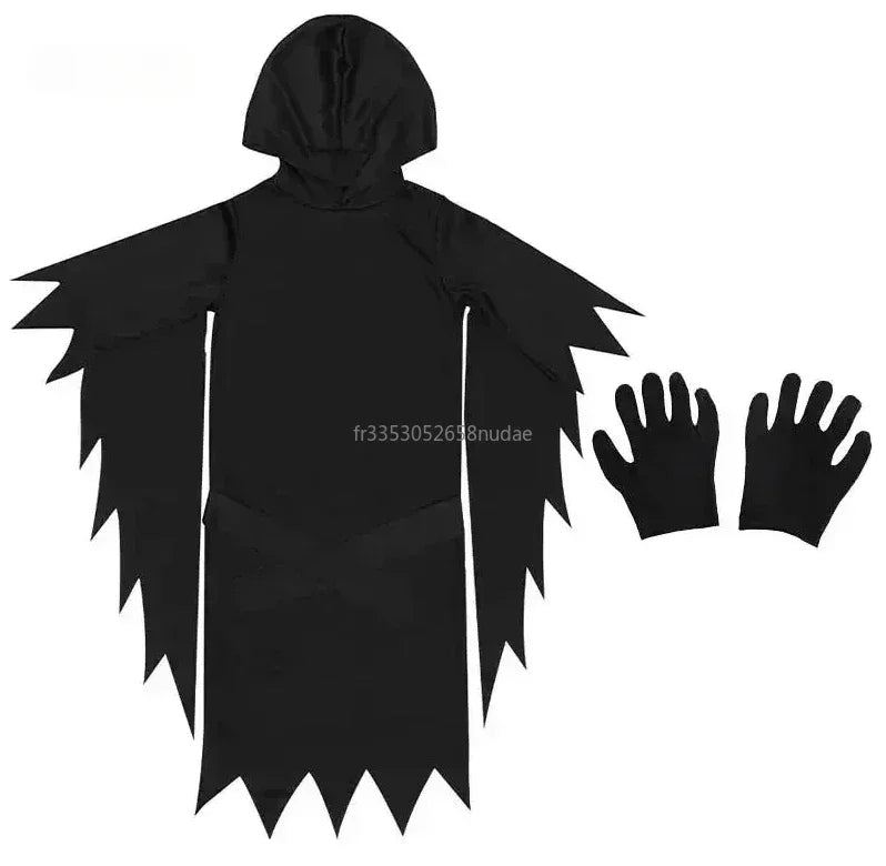 Costume Fantôme Masqué Enfant/Adulte - Déguisement Horreur | Halloween